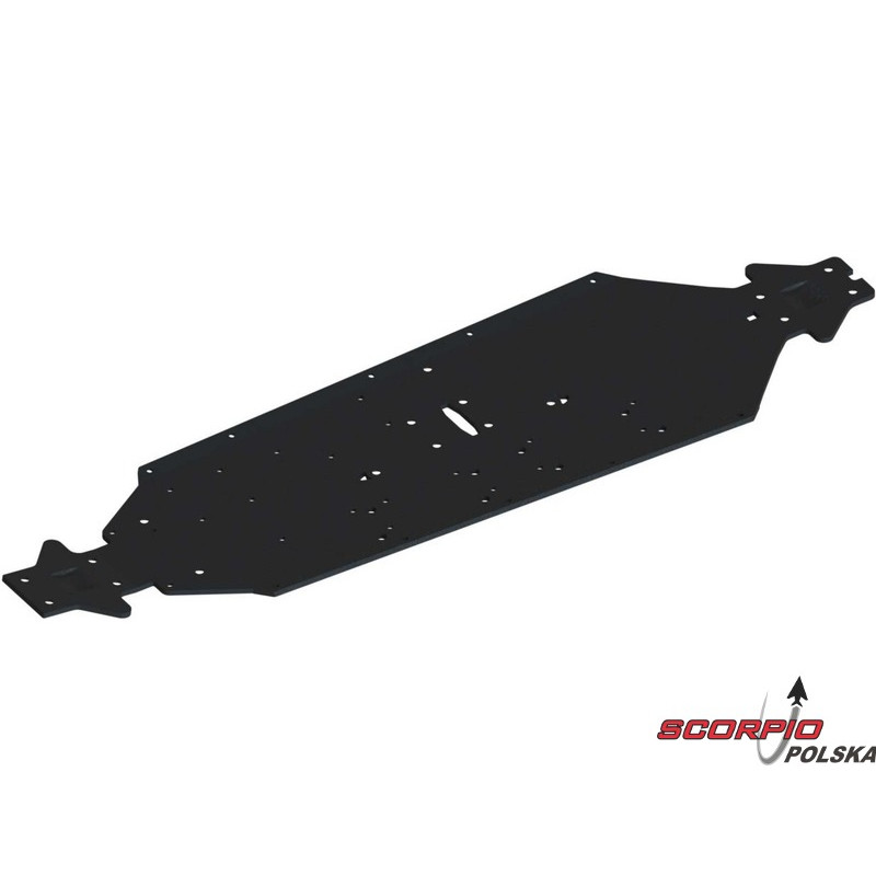 Arrma Podwozie aluminiowe XLWB, czarne