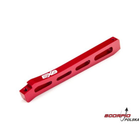 Arrma drążek podwozia przedni środkowy 118mm, aluminium, czerwony