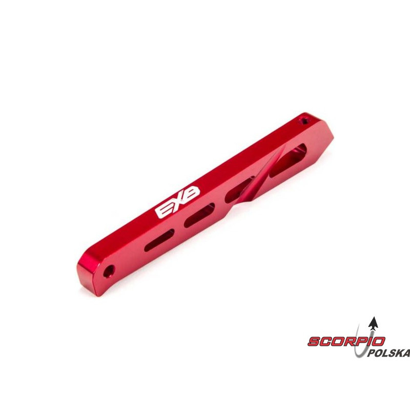 Arrma drążek podwozia tylny środkowy 87mm, aluminium, czerwony