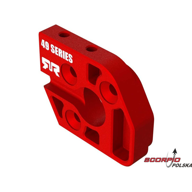 Arrma łoże silnika 49 Series aluminium, czerwone