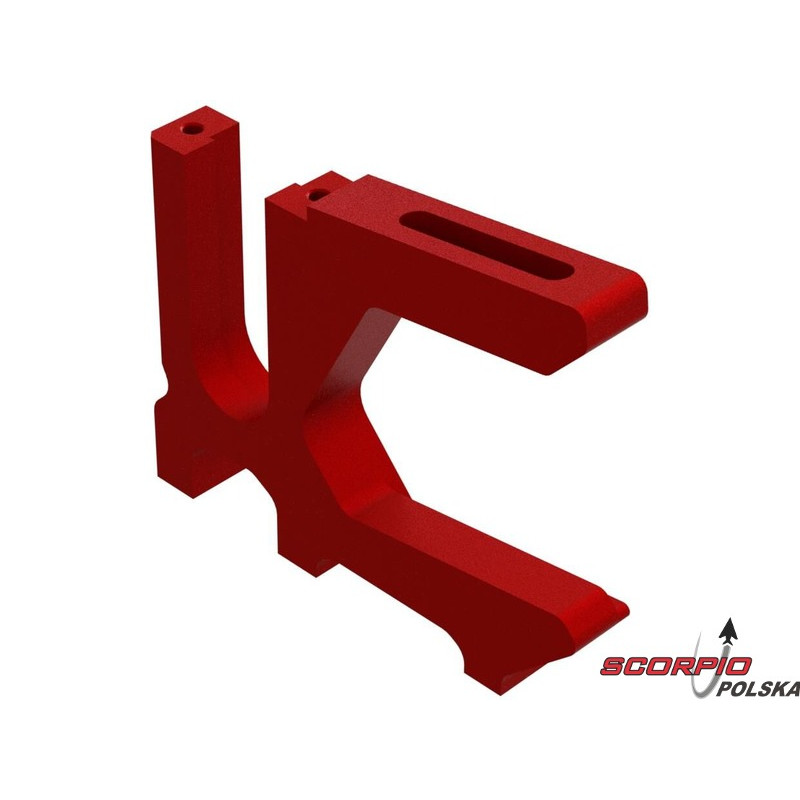 Arrma łoże silnika przesuwne aluminiowe, czerwone