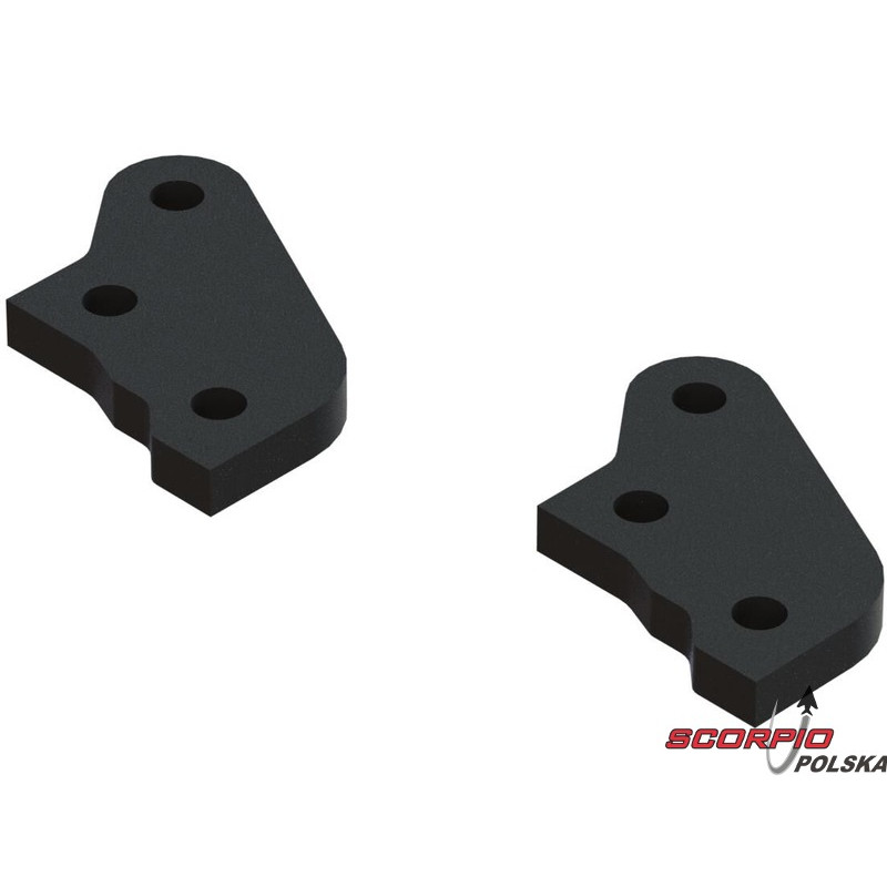 Arrma płyty B sterowania aluminium, czarne (2)