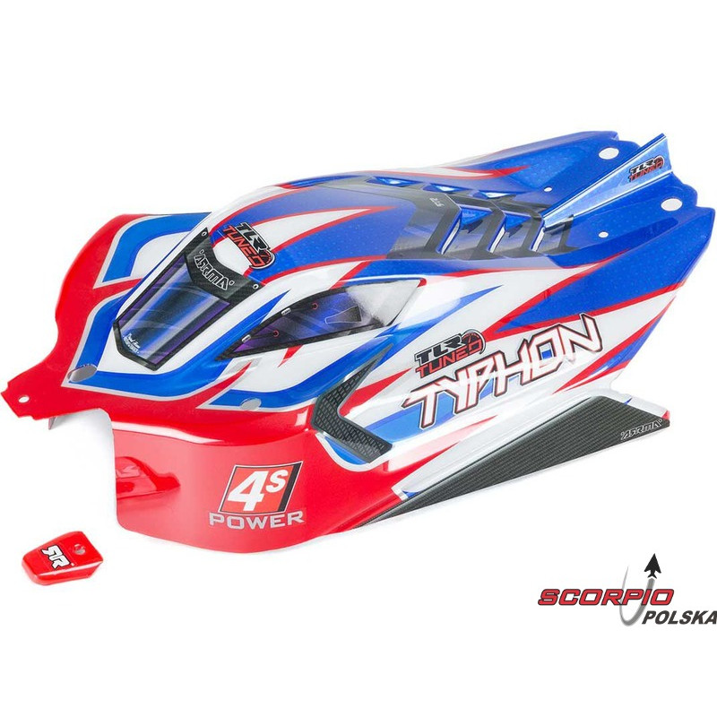 Arrma karoseria TLR Tuned. czerwona/niebieska: Typhon