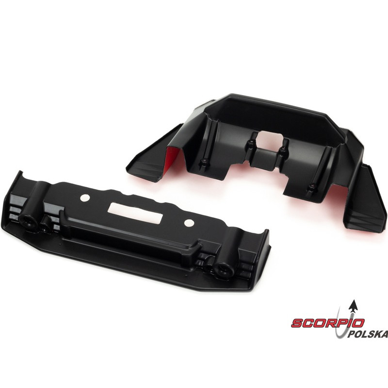 Arrma splitter, dyfuzor czarny/czerwony: Felony 6S BLX