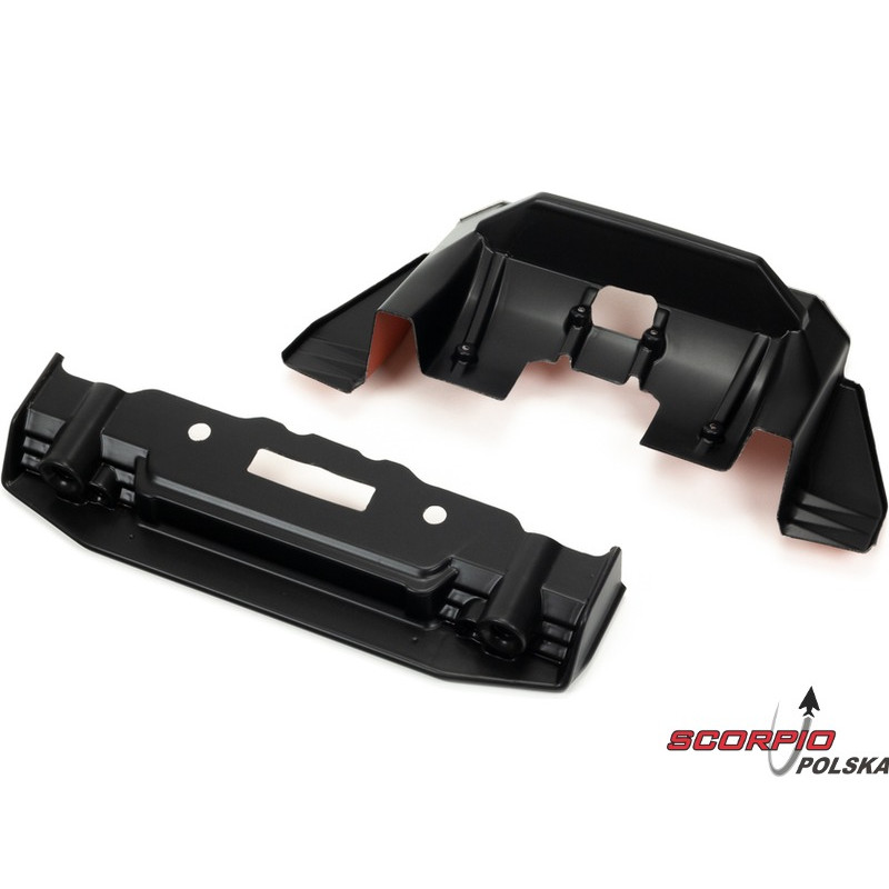 Arrma splitter, dyfuzor czarny/pomarańczowy: Felony 6S BLX