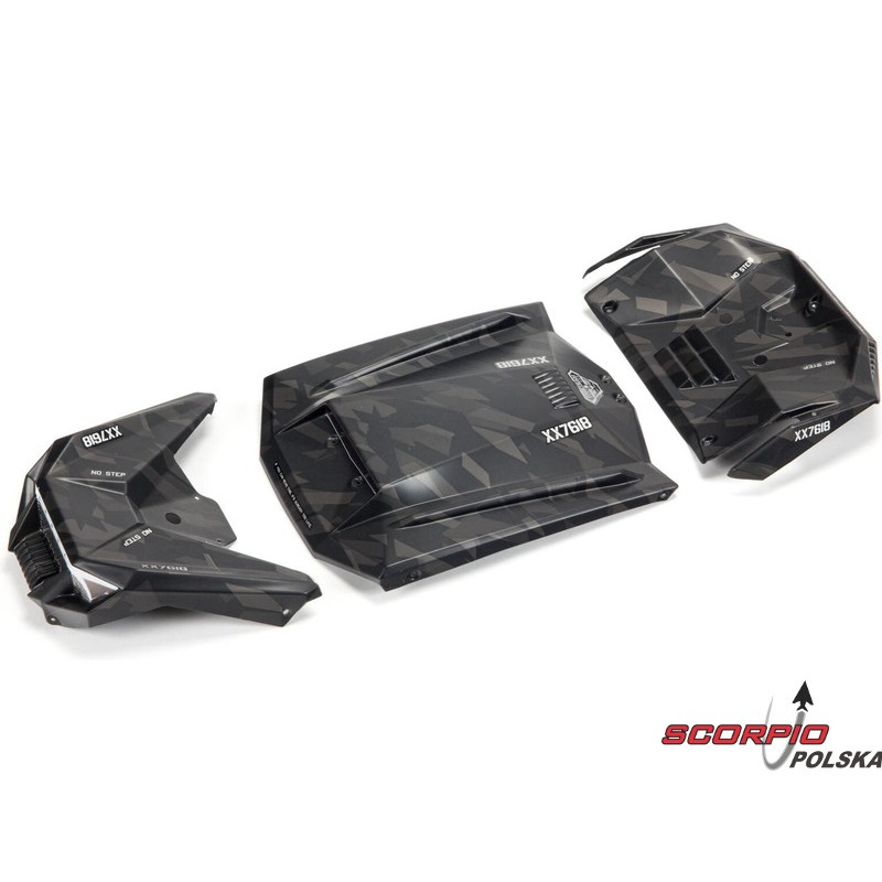 Arrma panele karoserii czarne: Firearm