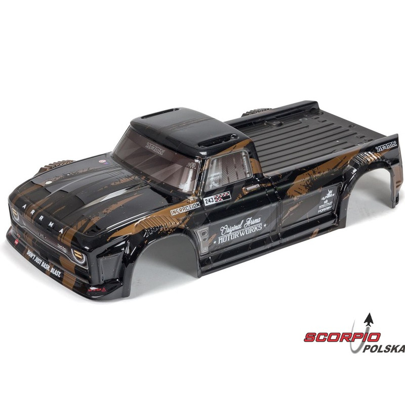 Arrma karoseria czarna/złota: Infraction 4X4 3S BLX