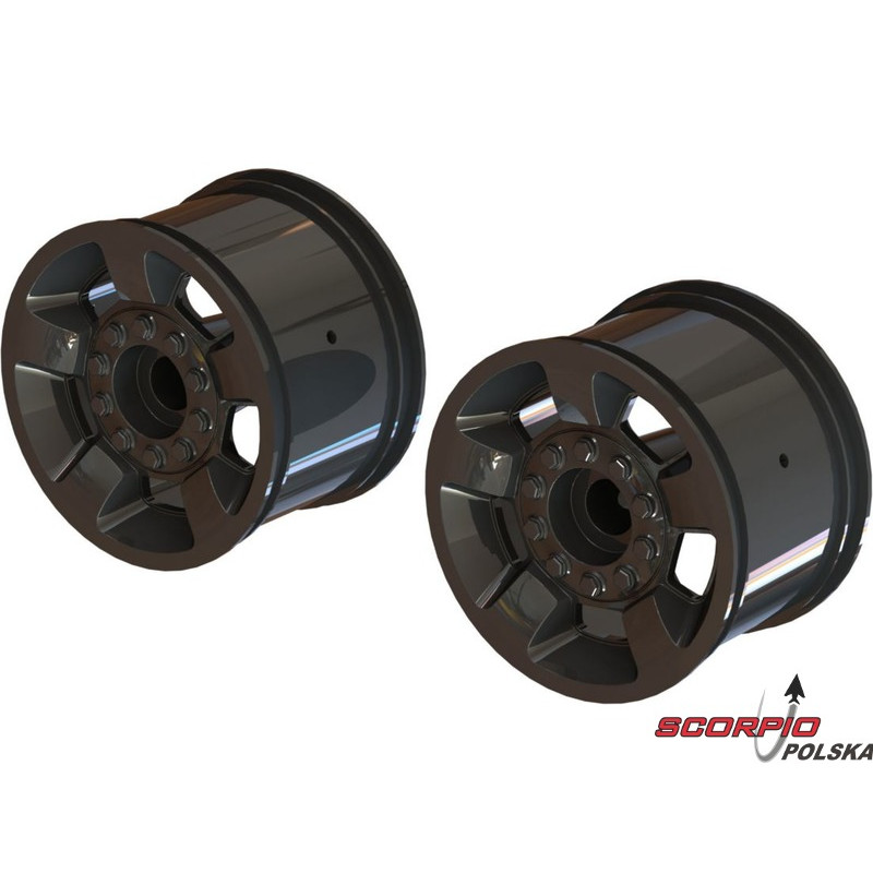 Arrma Felga Mt 2.8" 14mm czarny chrom (2)