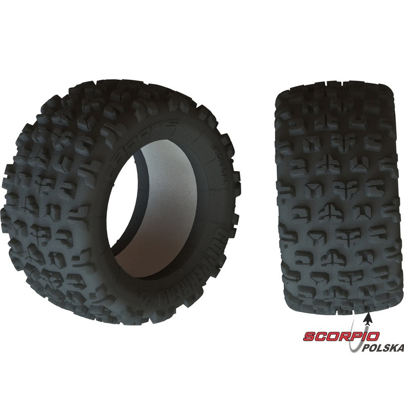 Arrma Opona Dboots Copperhead2 SB MT z wkładem (2)