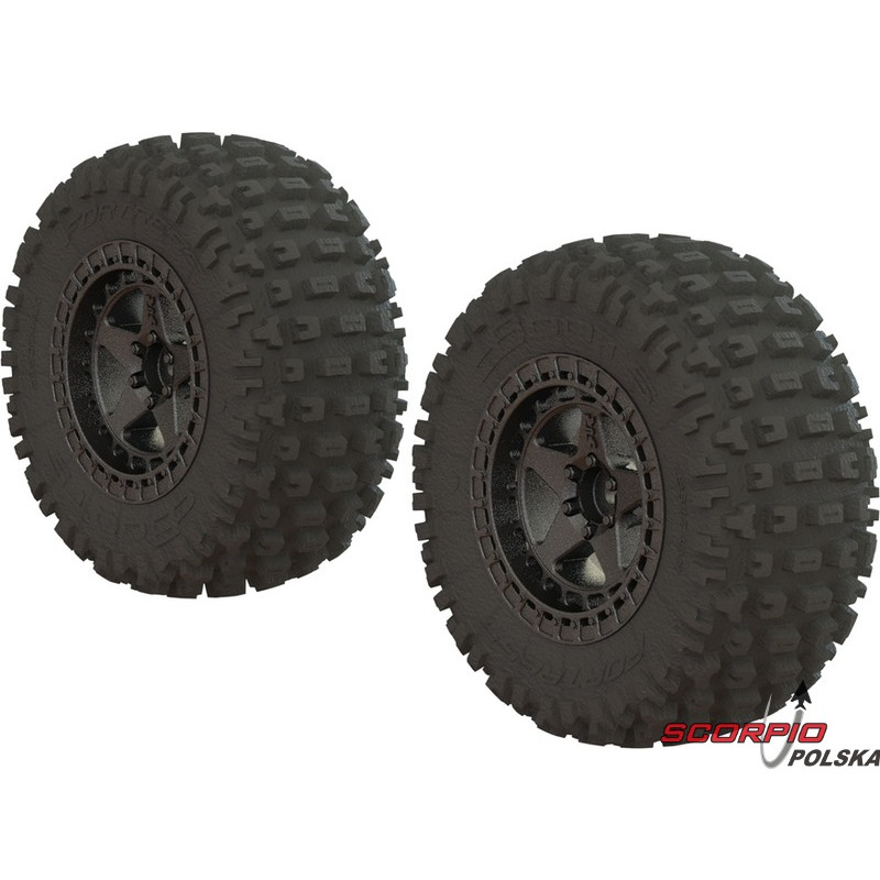 Arrma koło dBoots Fortress SC Gun Metal (2)