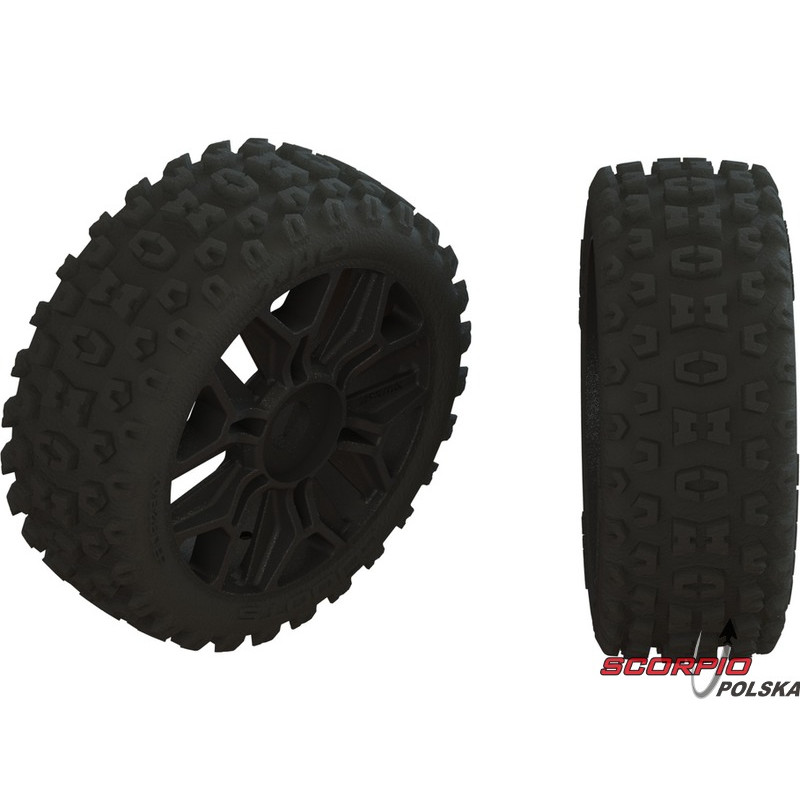 Arrma koło dBoots 2HO Gun Metal (2)