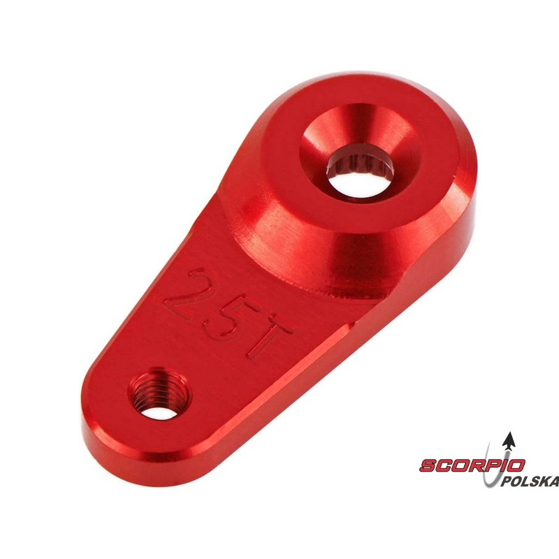 Arrma AR340102 Dźwignia serwa 25T czerwona alu