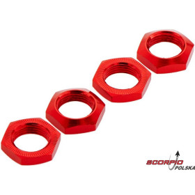Arrma AR330360 Nero: Nakrętka koła 17mm czerwona (4)