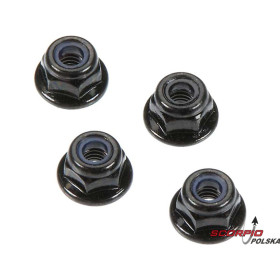 Arrma AR708001 Nakrętka samokontrująca z kołnierzem 4mm (4)