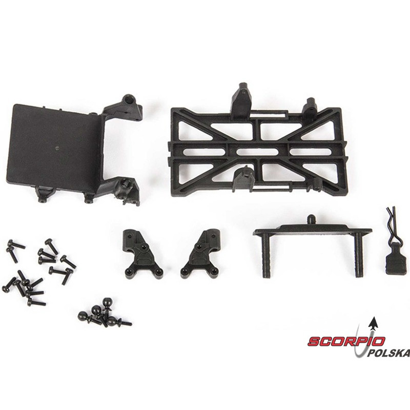 AXIAL SCX24: Podwozie wydłużony rozstaw 133.7mm