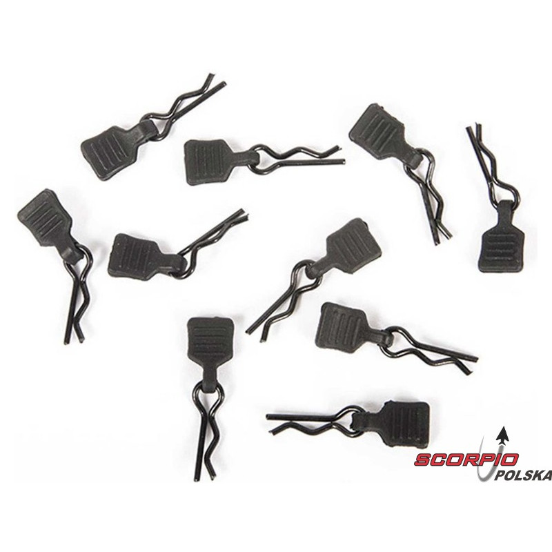 AXIAL Spinki karoserii 3mm z klipsem (10)