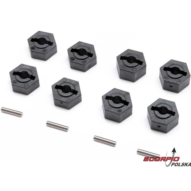AXIAL piasta sześciokątna 12mm (4): UTB18 Capra