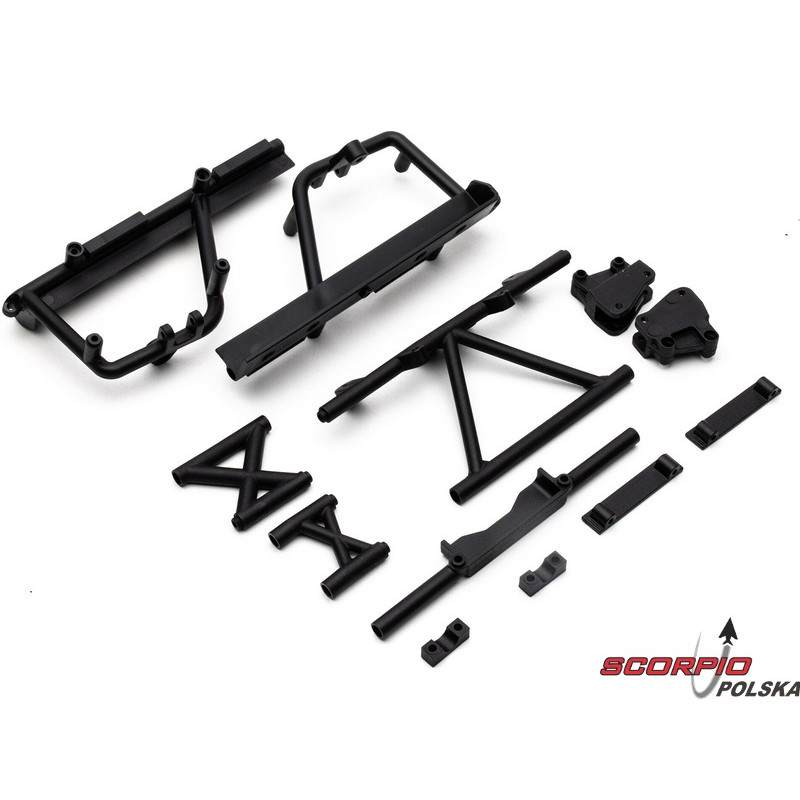 AXIAL wspornik ramy, łoże akumulatora czarne: RBX10