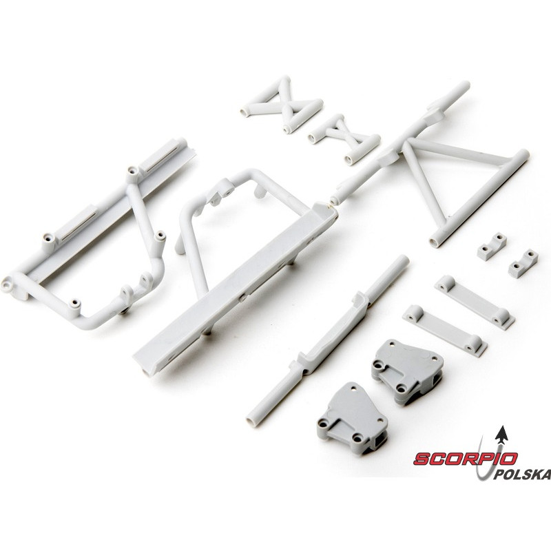 AXIAL wspornik ramy, łoże akumulatora szare: RBX10