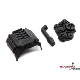 AXIAL osłona silnika 5.0: SCX10 III Early Bronco