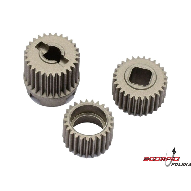 AXIAL metalowe koła zębate mostu: SCX10III