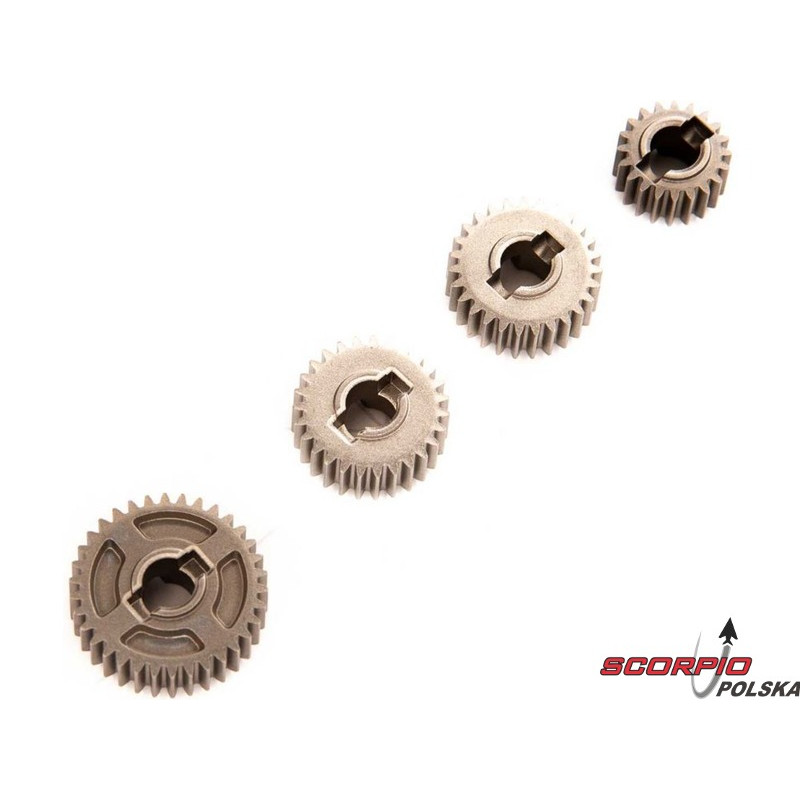 AXIAL koła zębate metalowe 27T, 20T, 34T: SCX10III