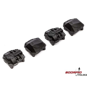 AXIAL pokrywa dyferencjału AR45P AR45 czerna: SCX10 III