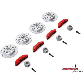 AXIAL piasta koła, tarcza hamulcowa, zacisk (4): RBX10