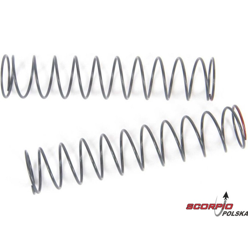 AXIAL sprężyna 13x70mm 0.73N/cm czerwona miękka  (2)
