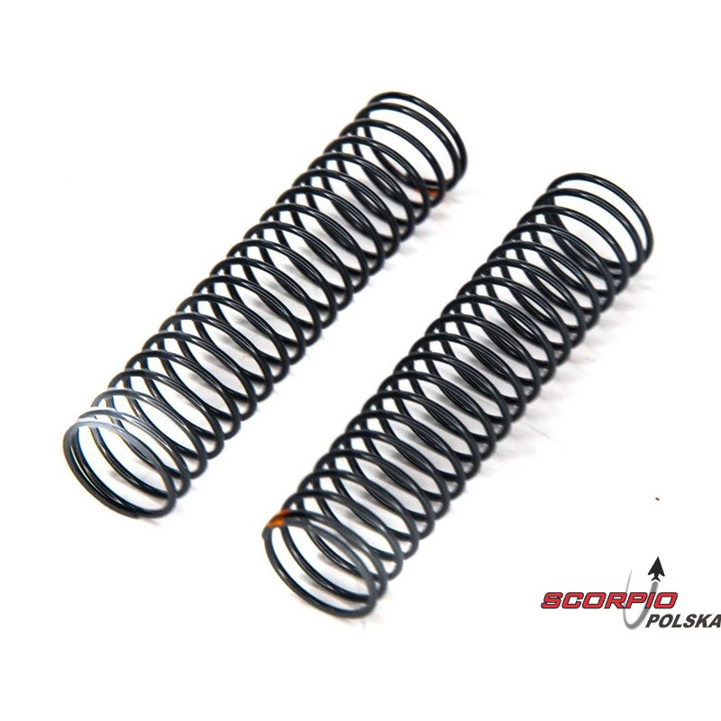 AXIAL sprężyna amortyzatora 13x62mm 1.0lbs/in pomarańczowa Extra Soft (2)