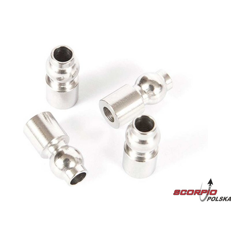 AXIAL czop kulowy stal nierdzewna 12.75mm (4): UTB