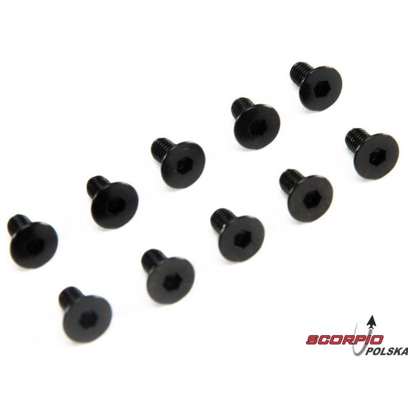 AXIAL śruba imbus M3x6mm FH (10)