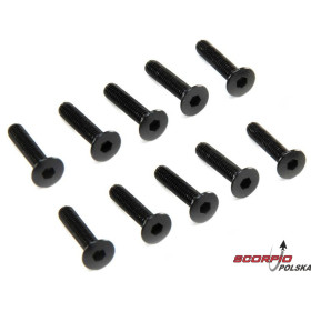 AXIAL śruba imbus M3x14mm FH (10)