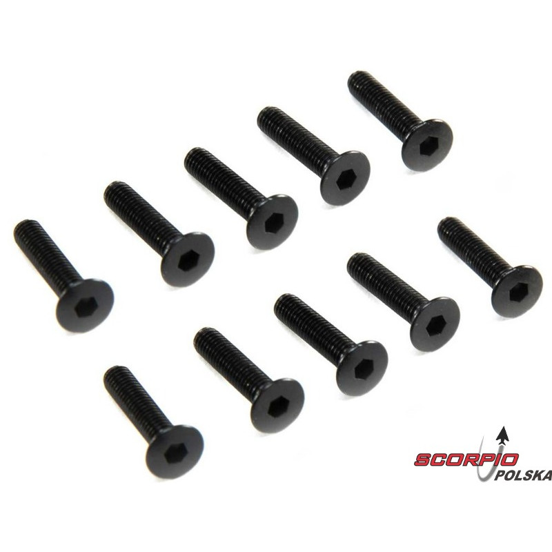 AXIAL śruba imbus M3x14mm FH (10)