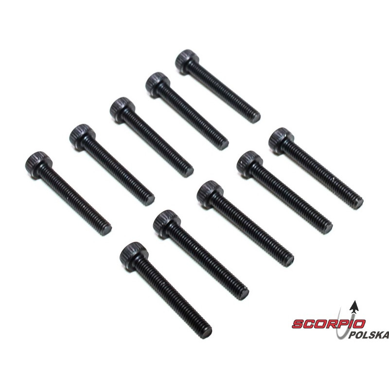 AXIAL śruba imbus M2.5x18mm CH (10)