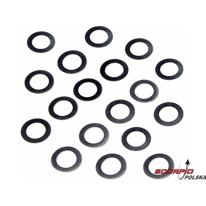 AXIAL podkładka 9.5x16x0.1/0.3/0.5mm (6+6+6)