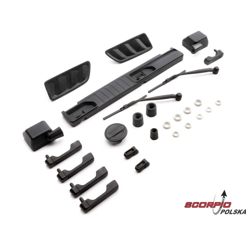 AXIAL makietowe dodatki Jeep JLU: SCX6