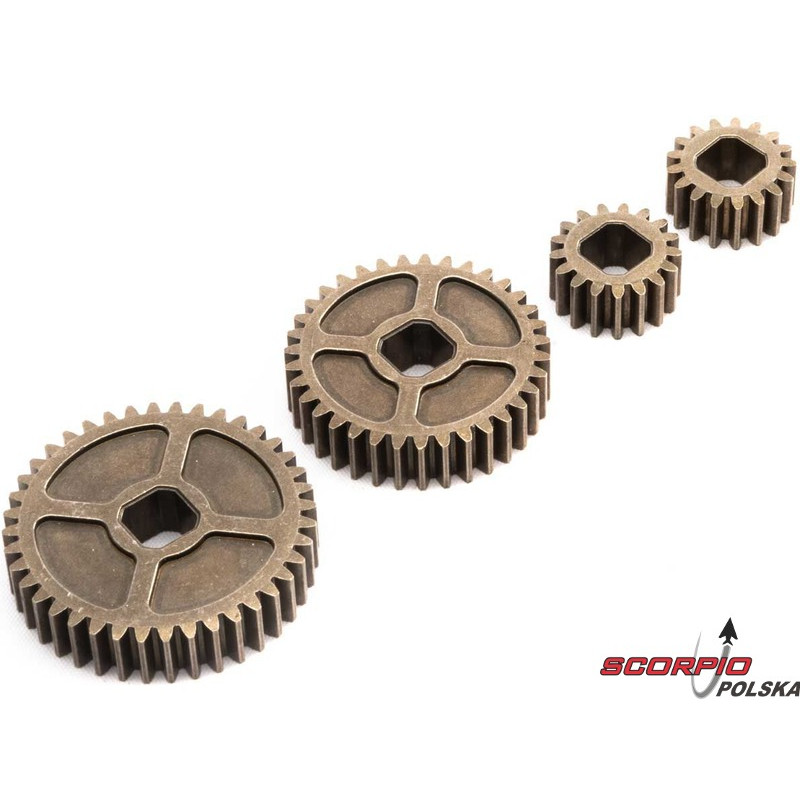 AXIAL zestaw kół przekładni pośredniej: SCX6