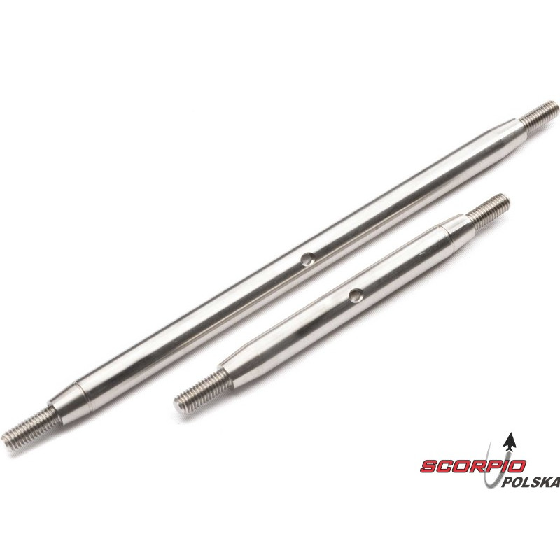 AXIAL drążki kierownicze nierdzewne 200.8mm, 119.5mm : SCX6
