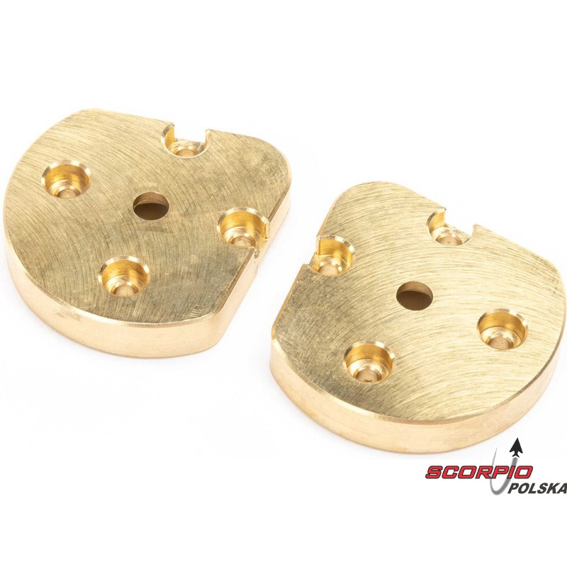 AXIAL osłony przekładni portalowej mosiądz (30g) (2): UTB18 Capra
