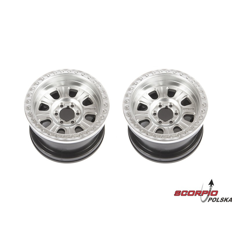 AXIAL felga 2.2 Raceline Monster Beadlock satynowa (2)