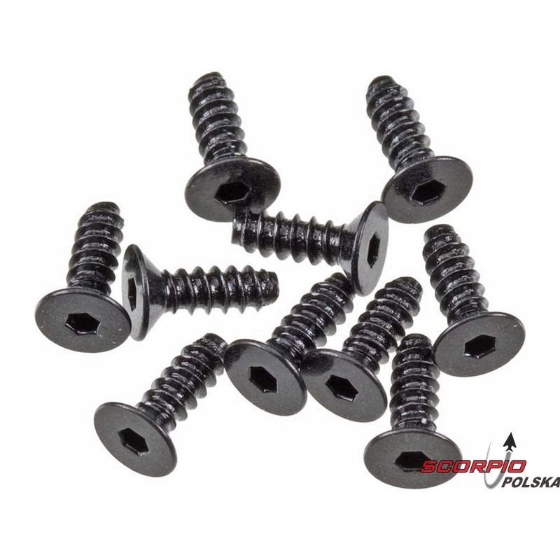 AXIAL AXA0413 Śruba FH M2.6x8mm czarna (10)