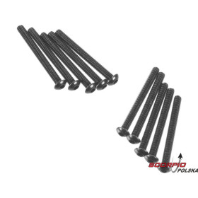 AXIAL AXA121  Śruba BH M3x30mm czarna (10)
