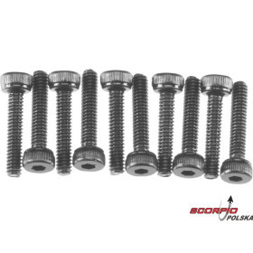 AXIAL AXA015  Śruba CH M2x10mm czarna (10)