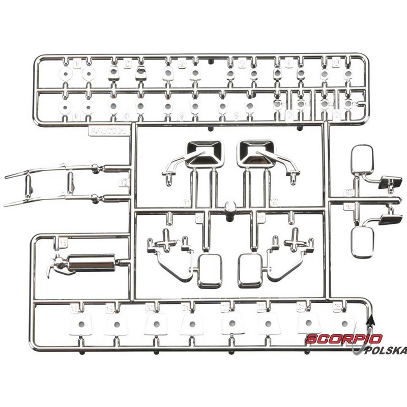 AXIAL AX80048 Detale podwozia chrom