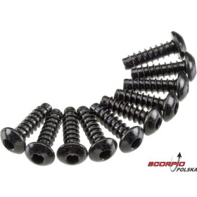 AXIAL AXA435  Śruba BH M3x10mm czarna (10)