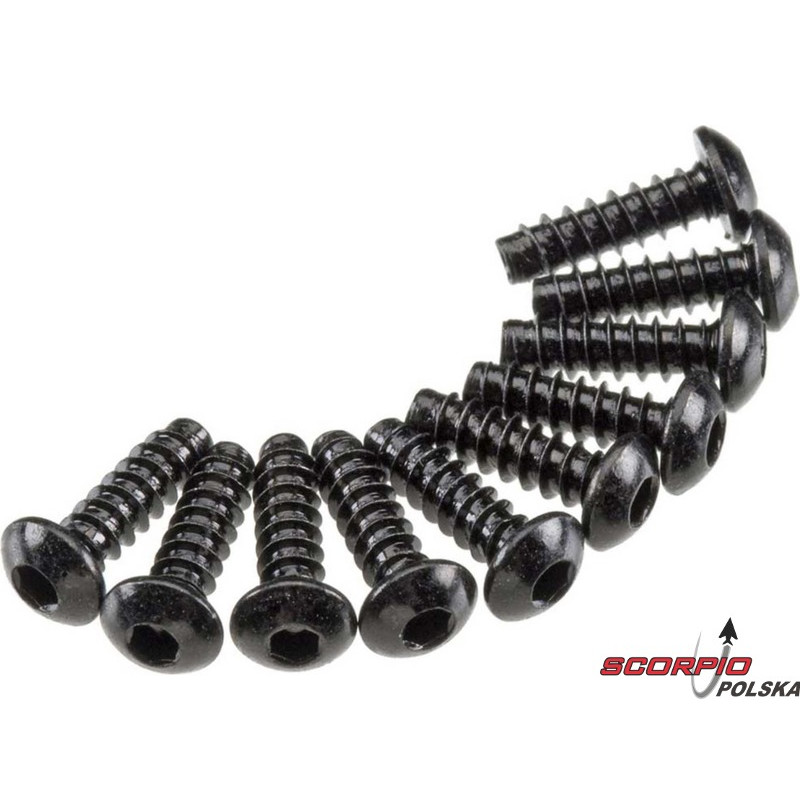 AXIAL AXA435  Śruba BH M3x10mm czarna (10)