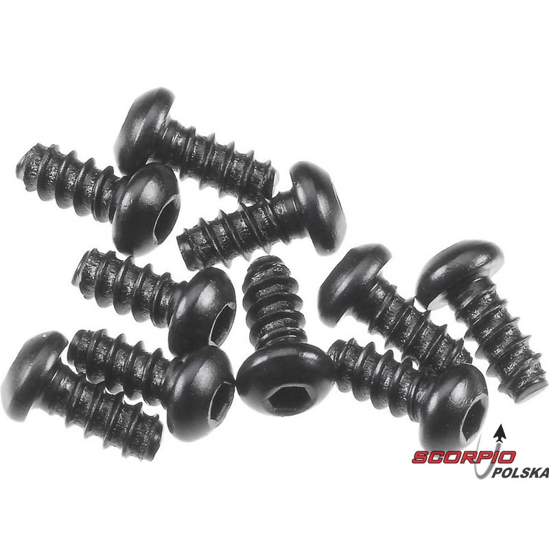 AXIAL AXA0422 Śruba BH M2.6x6mm czarna (10)