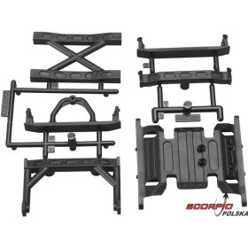 AXIAL AX80026 SCX10: Poprzeczki ramy