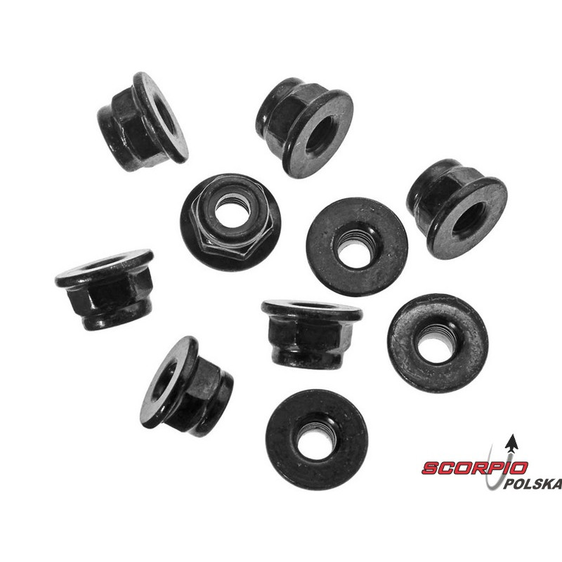 AXIAL AXA1045 Nakrętka samokontrująca M4 czarna (10)